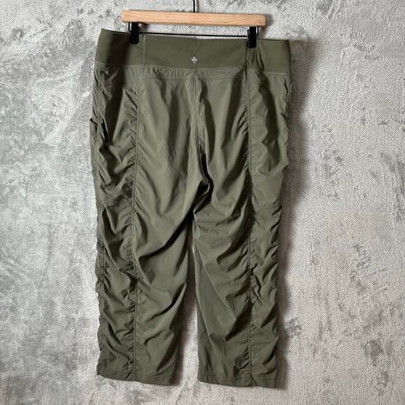 Prana Koen Capris Green Size XXL Hiking Gorpcore - Picture 3 of 7